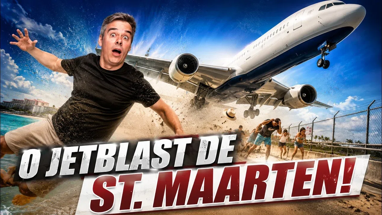 O Aeroporto Mais Radical do Mundo: Aviões Raspando na Praia de St. Maarten